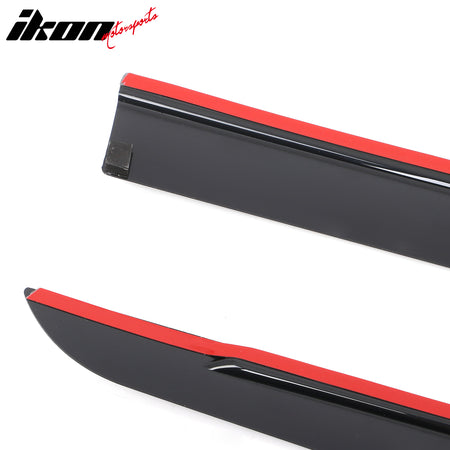 Fits 21-26 Chevy Trailblazer Low Profile Style Tape-On Window Visors Deflectors