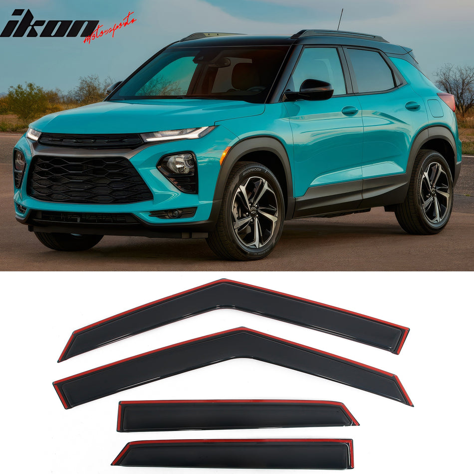 2021-2025 Chevy Trailblazer Window Visors In-Channel Deflector Guard