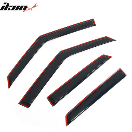 Fits 21-25 Chevrolet Trailblazer Window Visors In-Channel Deflector Rain Guard