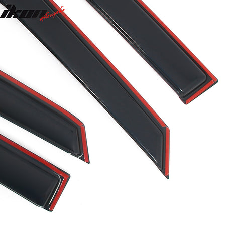 Fits 21-25 Chevrolet Trailblazer Window Visors In-Channel Deflector Rain Guard