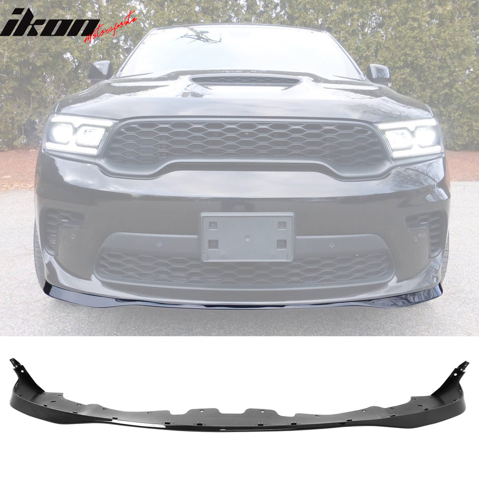 2021-2025 Dodge Durango Front Bumper Lip 21+ Hellcat Style Gloss Black