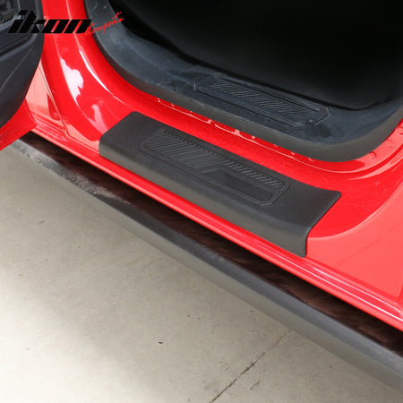 Fits 21-25 Ford Bronco 4 Door Black TPE Door Edge Guard Sill Protector Cover 4PC