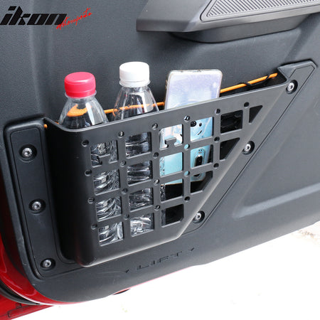 Fits 21-25 Ford Bronco 2/4 Door Front Door Storage Pocket Organizer Box ABS 2PCS