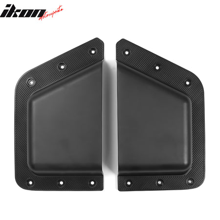 Fits 21-25 Ford Bronco 4-Door Black Rear Door Storage Pockets Box TPE + ABS