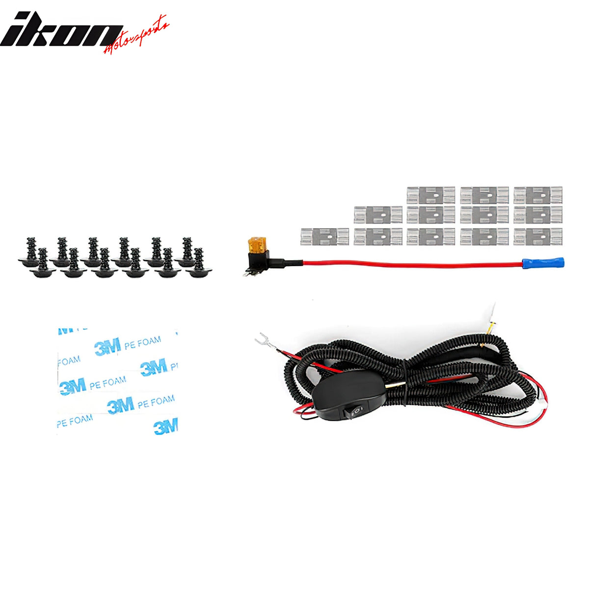 Fits 21-25 Ford Bronco 2/4 Door Black Front Grille Light Strip LED Dynamic Lamps