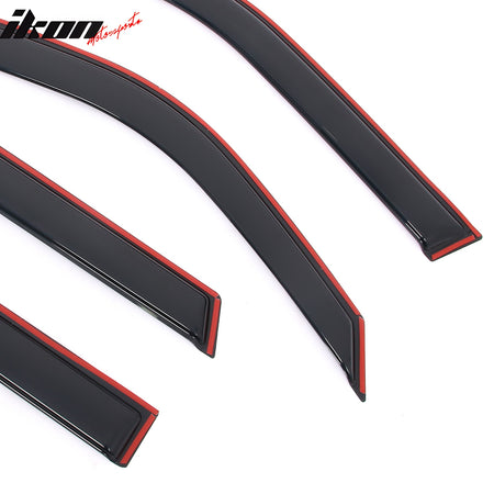Fits 21-25 Ford Bronco Sport Window Visors Acrylic In-Channel Wind Shade 4PC Set