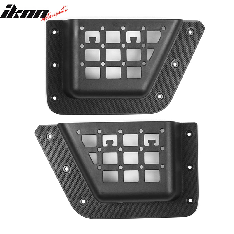 Fits 21-25 Ford Bronco 4 Door Rear Door Storage Pockets Organizer Box ABS 2PCS