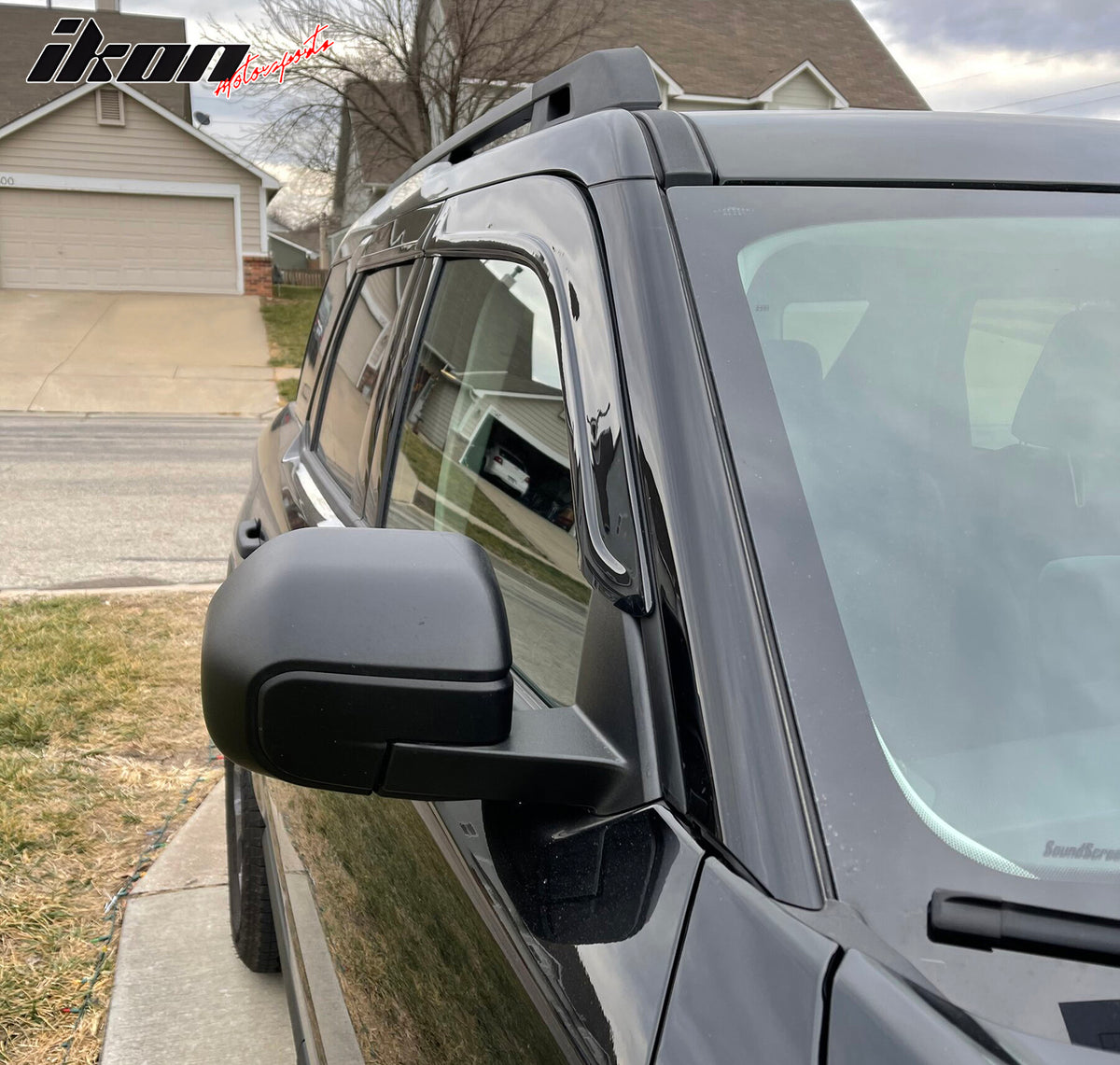 Fits 21-25 Ford Bronco Sport Window Visor OE Style Sun Rain Guard Acrylic Shield