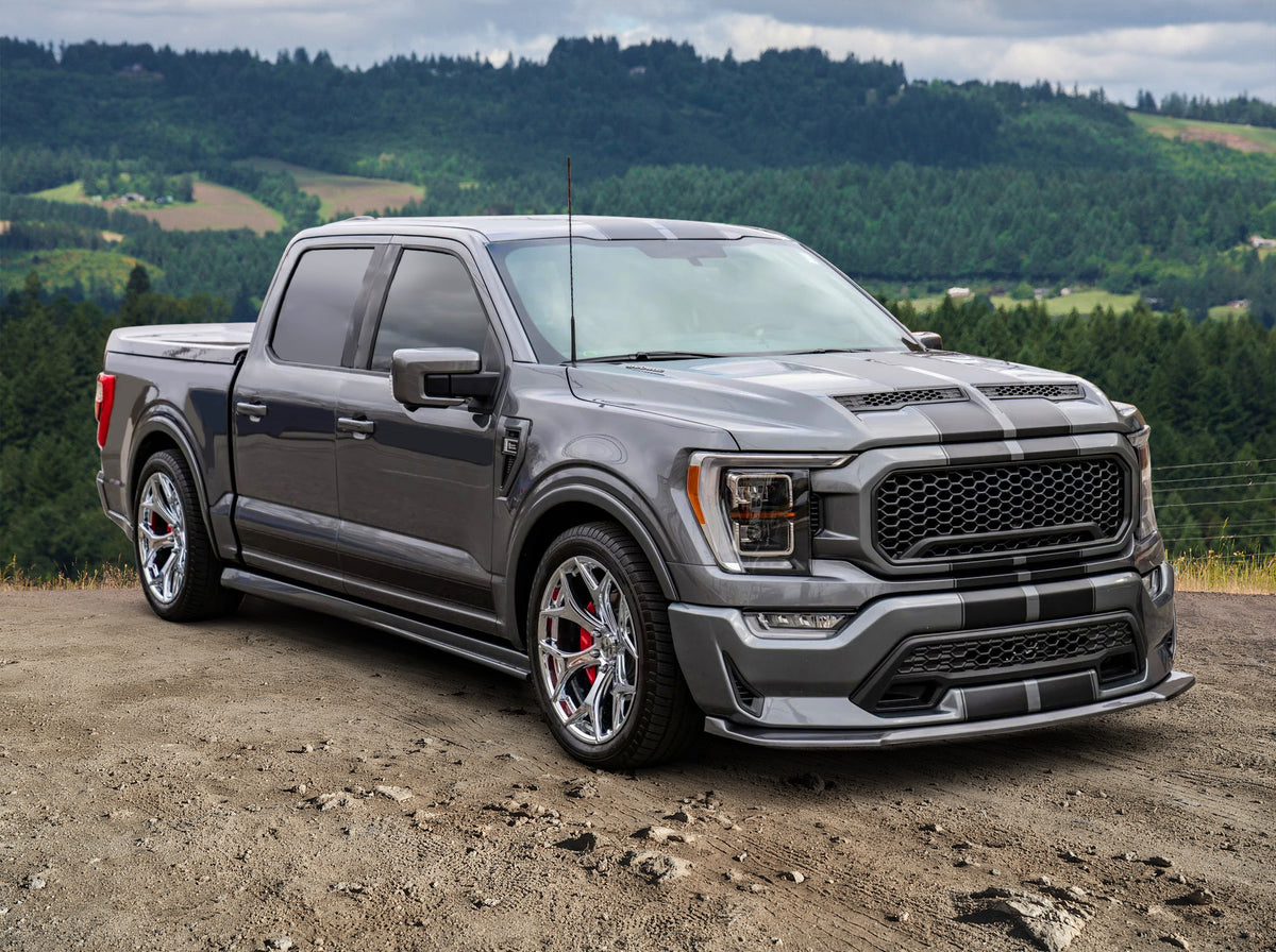 Fits 21-25 Ford F-150 Hood Cover Shelby Super Snake Style Engine Bonnet Panel