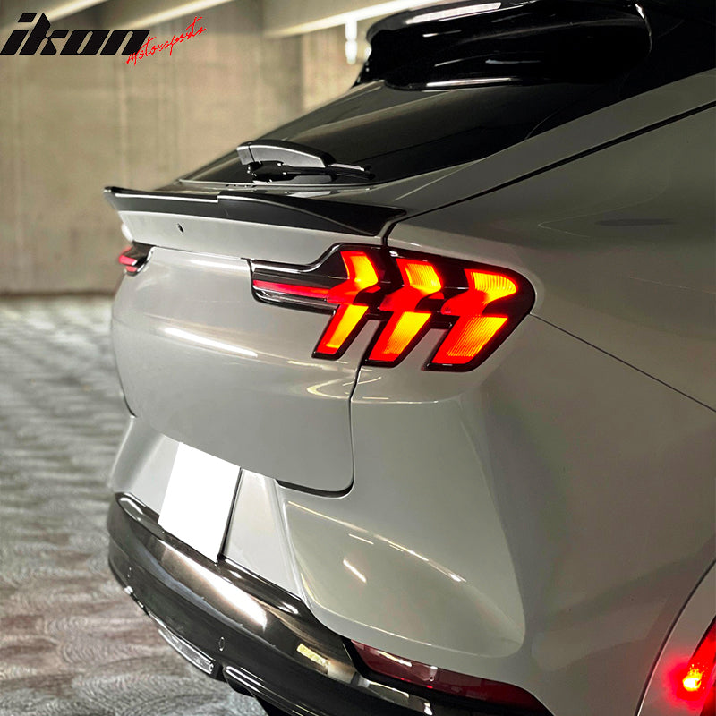 Fits 21-25 Ford Mustang Mach-E IKON 1 Style Rear Trunk Spoiler Wing Unpainted