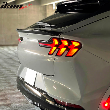 Fits 21-25 Ford Mustang Mach-E IKON 1 Style Rear Trunk Spoiler Wing Unpainted