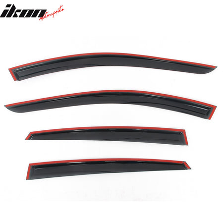 Fits 21-25 Genesis G80 G80EV Mugen Style Acrylic Window Visors Rain Shade 4PCS