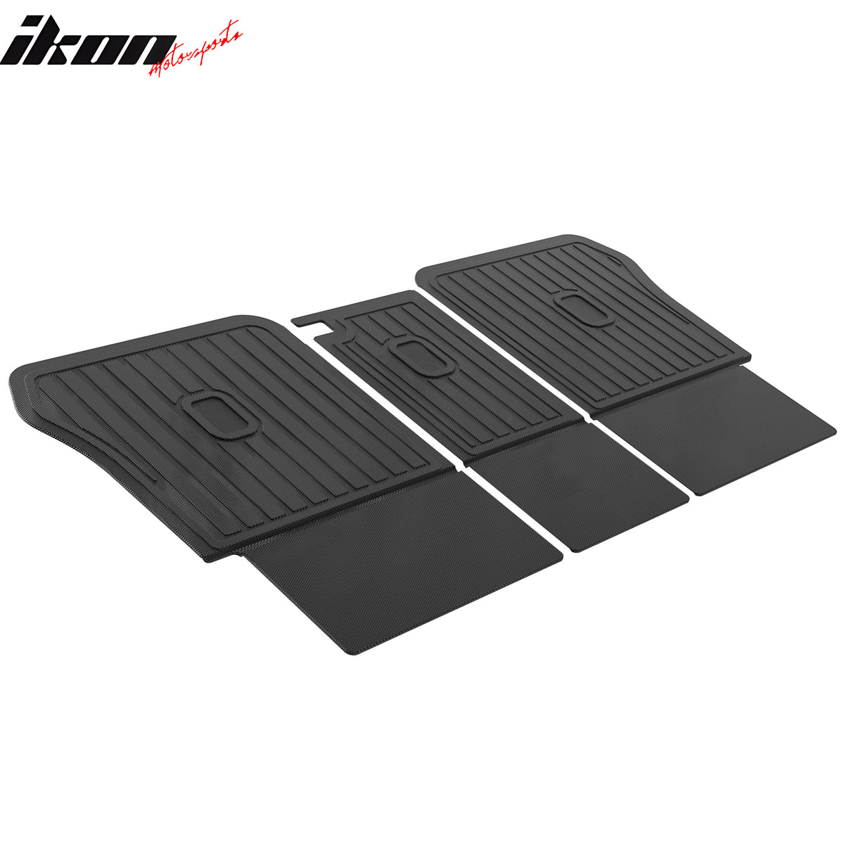 IKON MOTORSPORTS 3D TPE Backrest Mats, Compatible with 2021-2025 Genesis GV80 5 Seats, All Weather Rear Seat Back Mat Cover Protector, Black