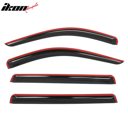 Fits 21-26 Chevy Suburban & GMC Yukon XL Tape on Window Visors Rain Deflectors