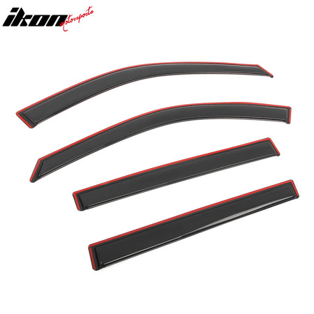 Fits 21-25 Jeep Grand Cherokee L Window Visors Side Door In Channel Deflectors