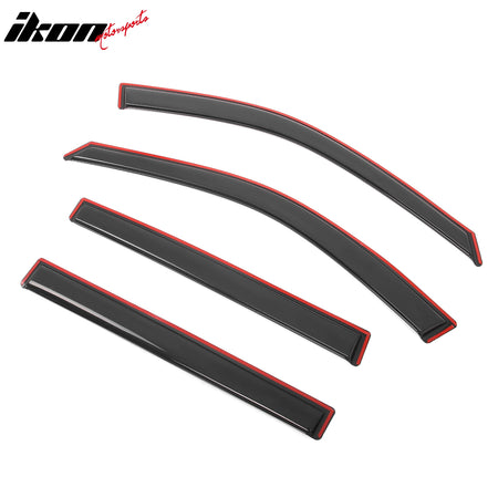 Fits 21-25 Jeep Grand Cherokee L Window Visors Side Door In Channel Deflectors