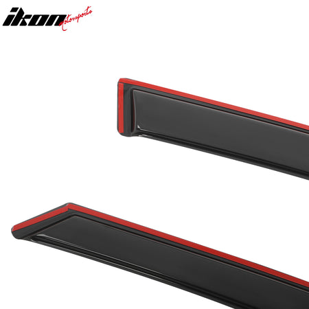 Fits 21-25 Jeep Grand Cherokee L Window Visors Side Door In Channel Deflectors