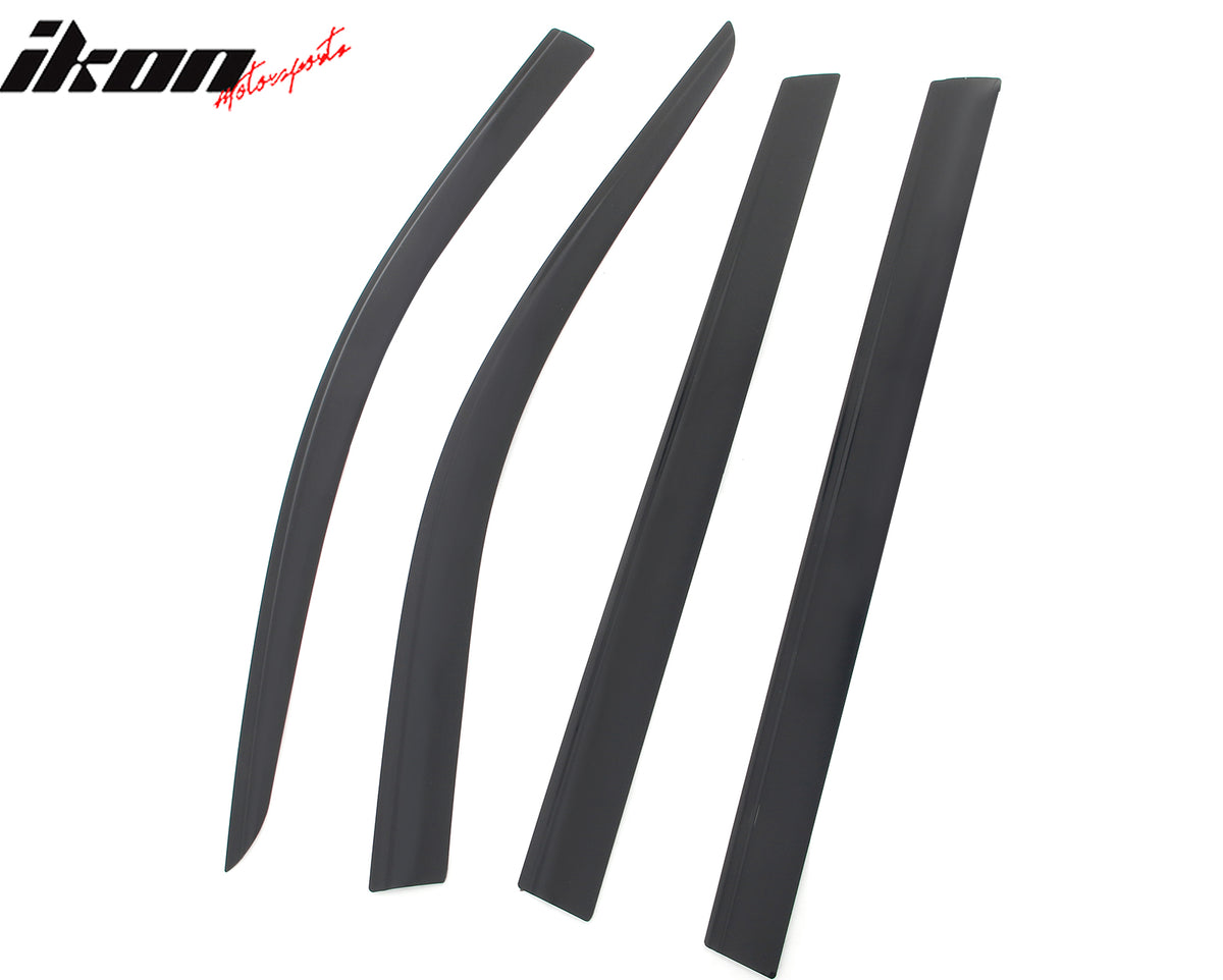 Fits 21-25 Jeep Grand Cherokee L Low Profile Style Tape-On Window Visors Guards