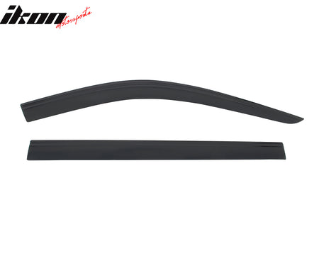 Fits 21-25 Jeep Grand Cherokee L Low Profile Style Tape-On Window Visors Guards