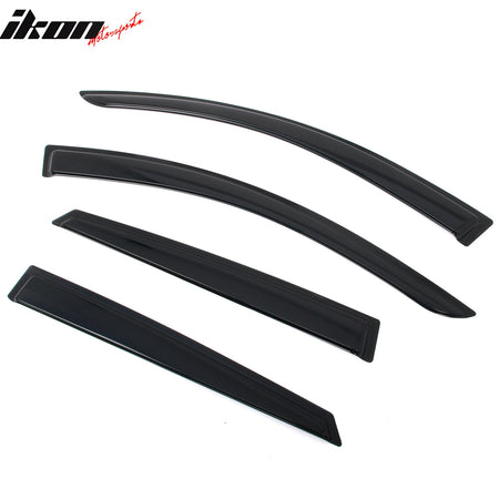 Fits 21-26 Kia K5 Tape on Window Visors Vent Rain Sun Wind Guards Deflectors