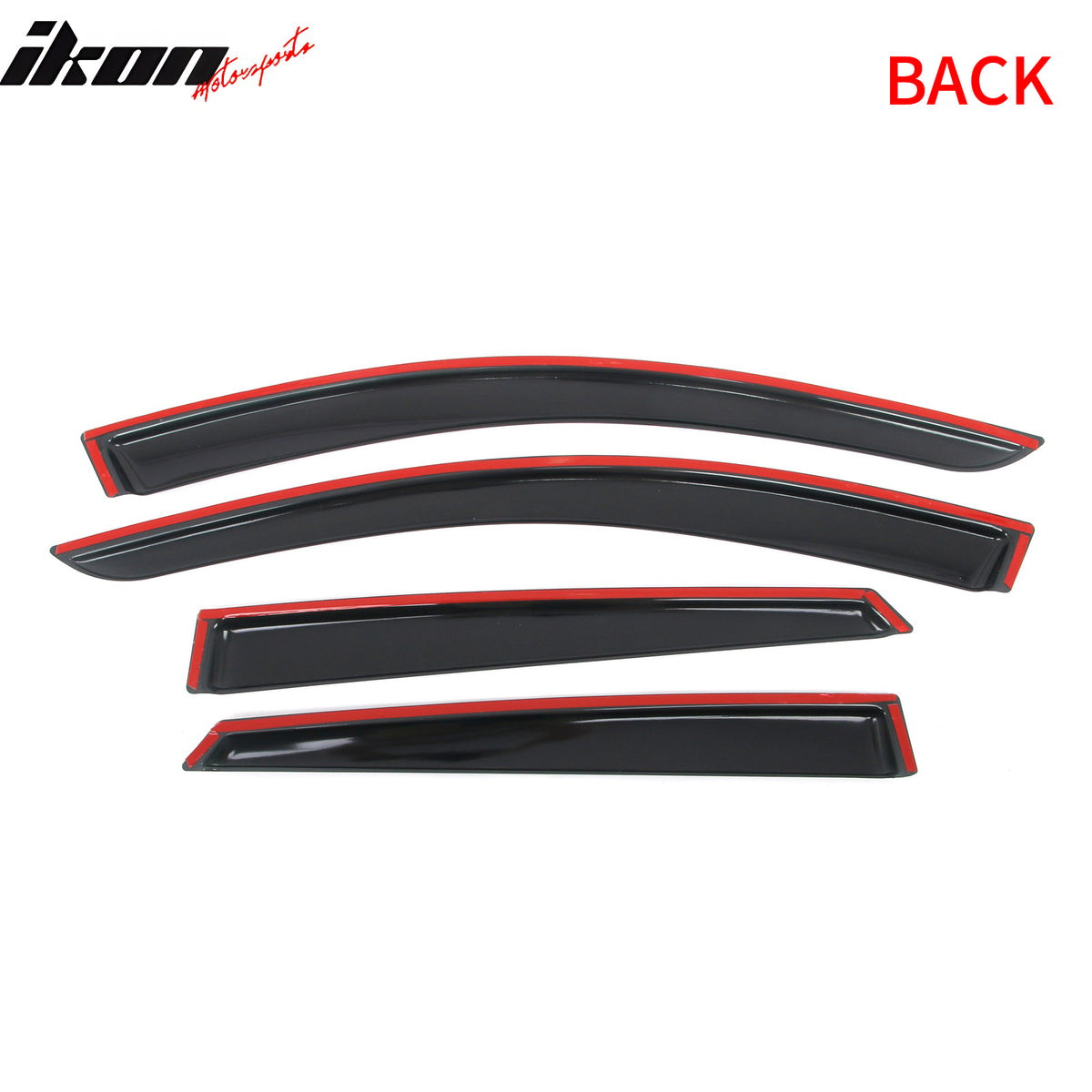 Fits 21-26 Kia K5 Tape on Window Visors Vent Rain Sun Wind Guards Deflectors