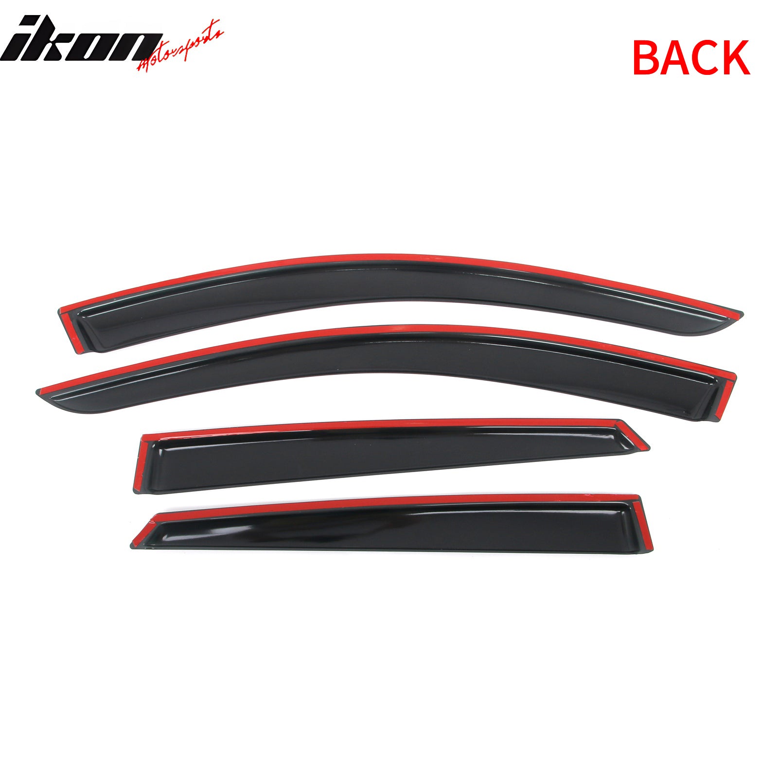Fits 21-26 Kia K5 Tape on Window Visors Vent Rain Sun Wind Guards Deflectors