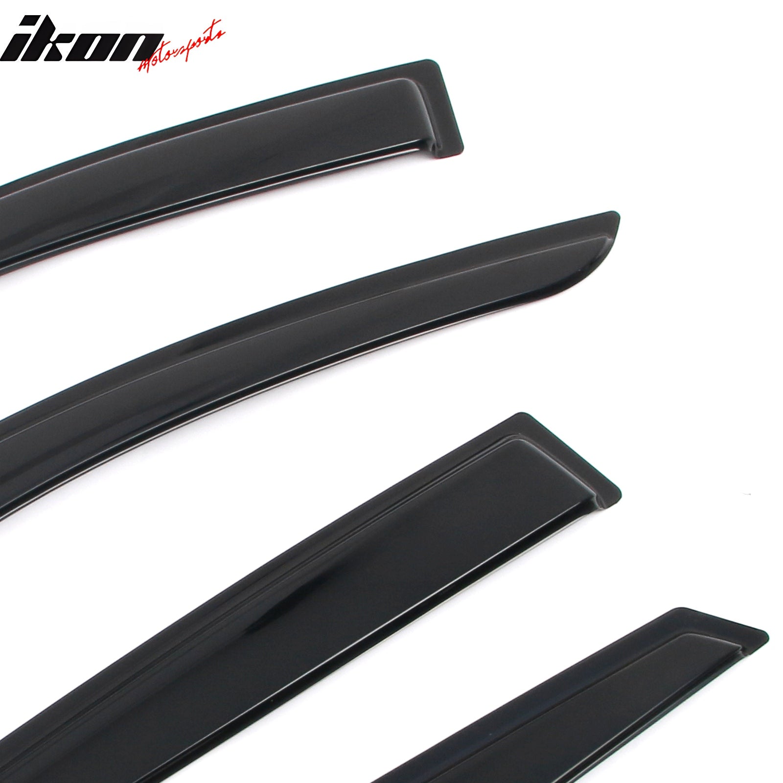 Fits 21-26 Kia K5 Tape on Window Visors Vent Rain Sun Wind Guards Deflectors