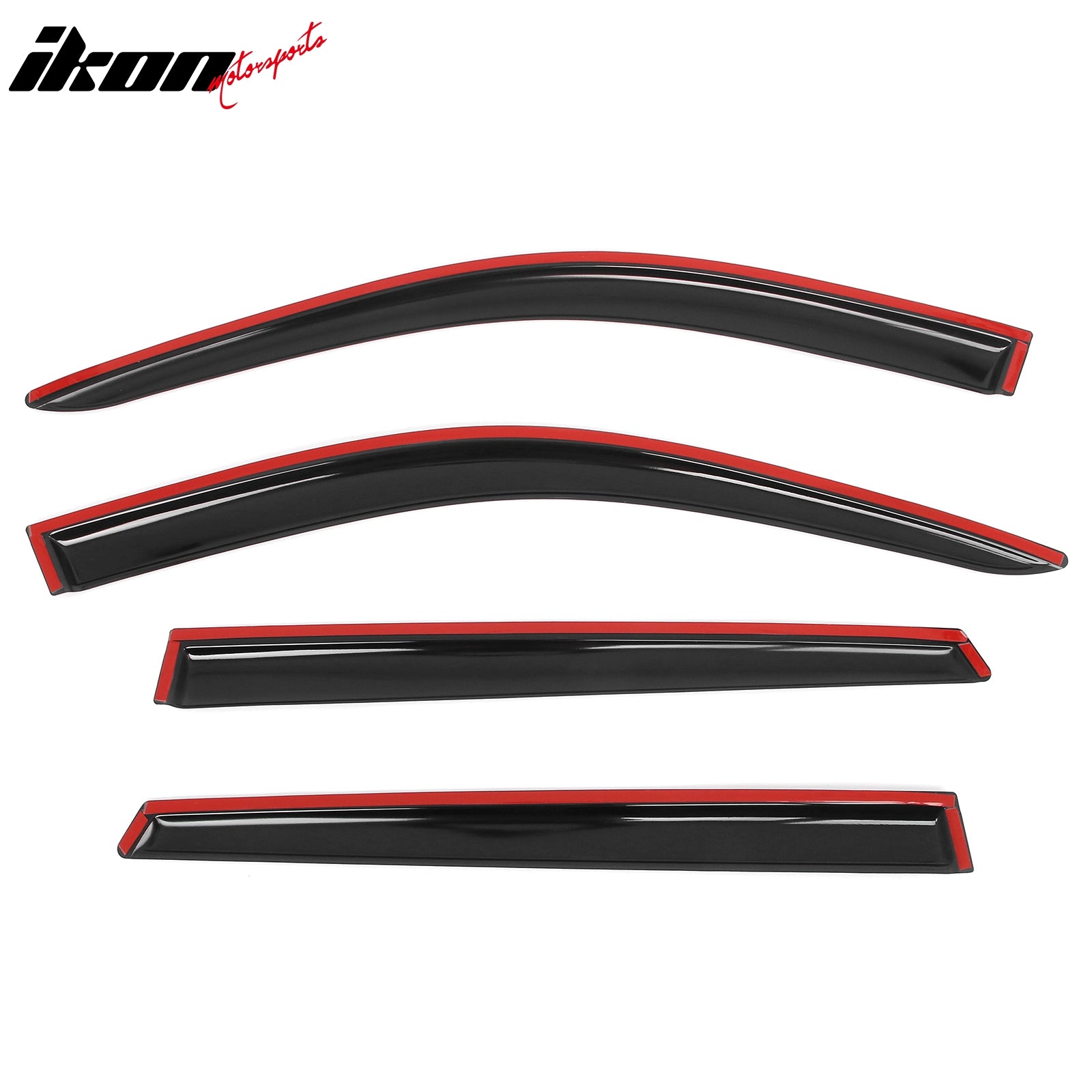 2021 - 2025 Kia Sorento 4PCS Tape on Window Visors Vent Rain Sun GuardsIkon Motorsports