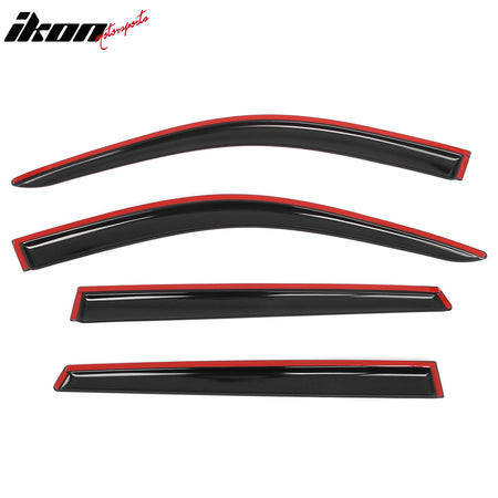 2021 - 2025 Kia Sorento 4PCS Tape on Window Visors Vent Rain Sun GuardsIkon Motorsports