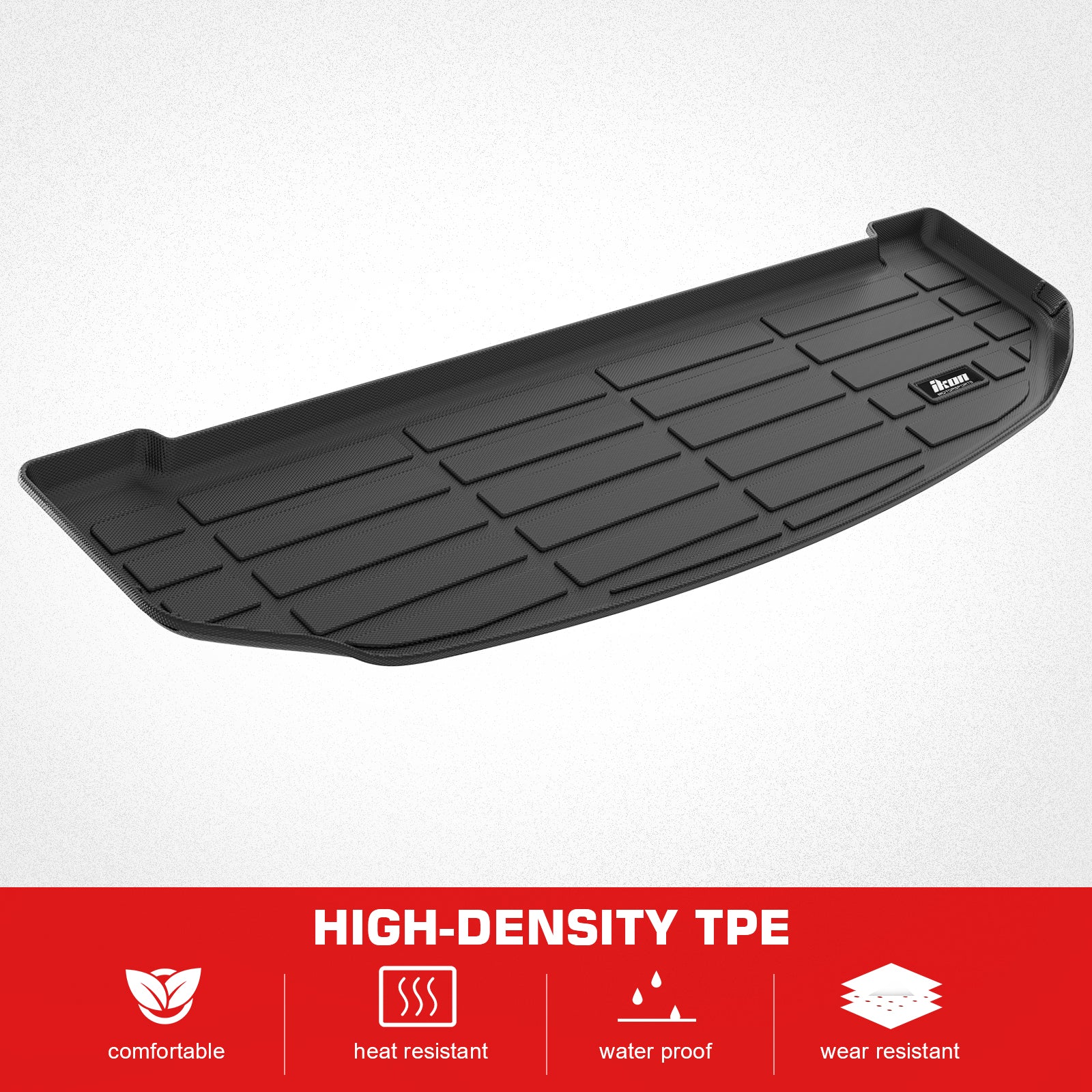 Fits 2021-2025 Kia Sorento TPE All Weather Waterproof Rear Cargo Trunk Tray Mats