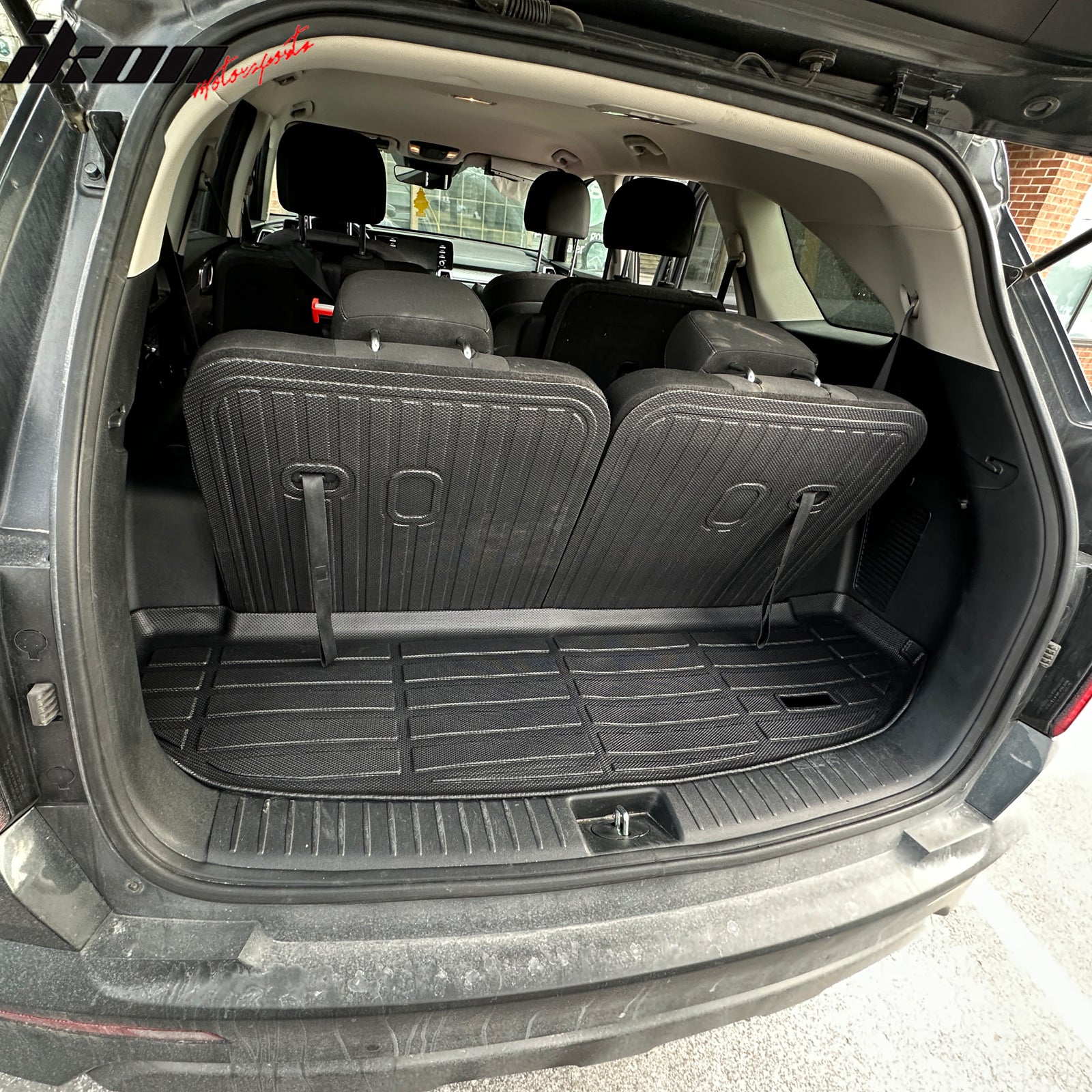 Fits 21-25 Kia Sorento Rear Seat Back Cover Backrest Mat Guard Liner Black TPE