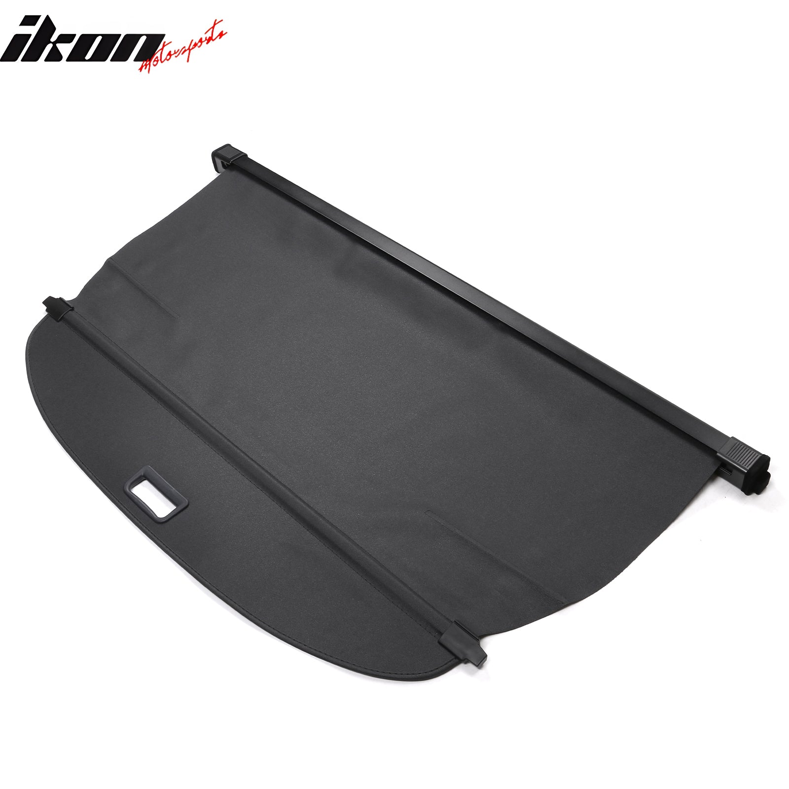 IKON MOTORSPORTS, Cargo Cover Compatible With 2021-2026 Nissan Rogue All Models, PVC & Aluminum Rod Black Security Rear Trunk Cover Security Retractable Shield, 2022 2023 2024 2025