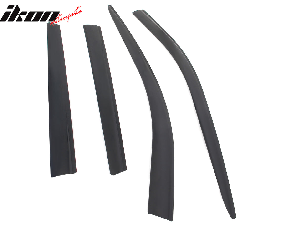 Fits 21-25 Nissan Rogue Low Profile Style Tape-On Window Visors Rain Deflectors