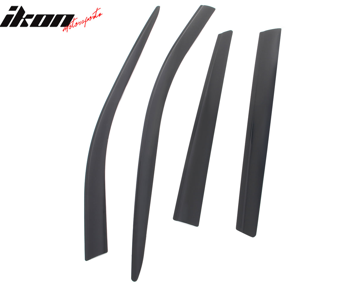 Fits 21-25 Nissan Rogue Low Profile Style Tape-On Window Visors Rain Deflectors