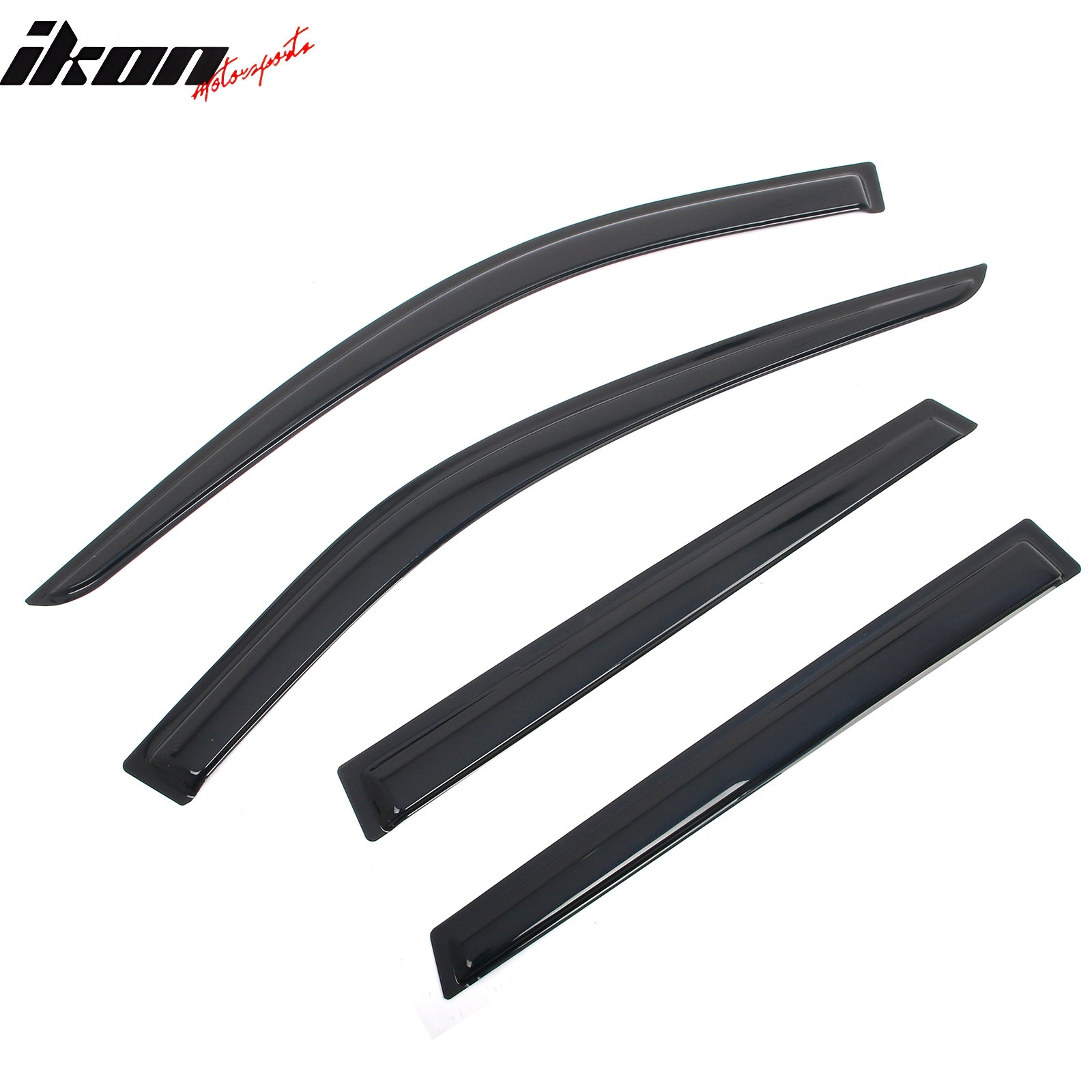 Fits 21-25 Nissan Rogue Window Visors Vent Rain Sun Guards Deflectors Tape-On