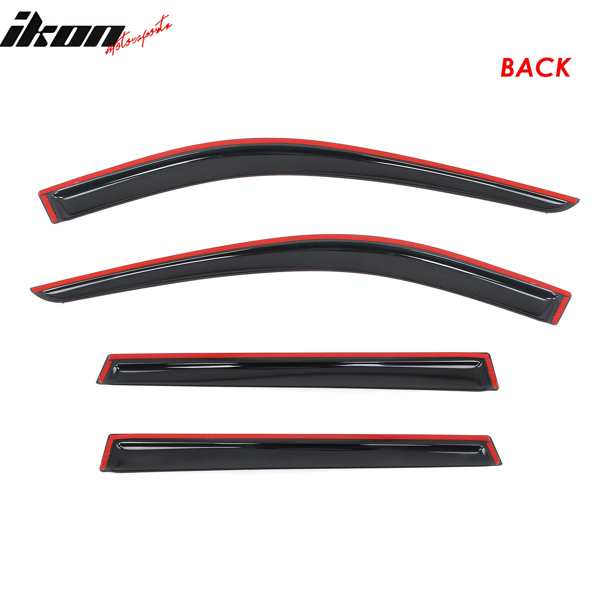Fits 21-25 Nissan Rogue Window Visors Vent Rain Sun Guards Deflectors Tape-On