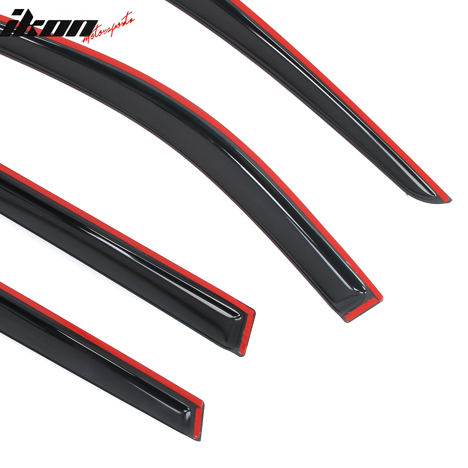 Fits 21-25 Nissan Rogue Window Visors Vent Rain Sun Guards Deflectors Tape-On