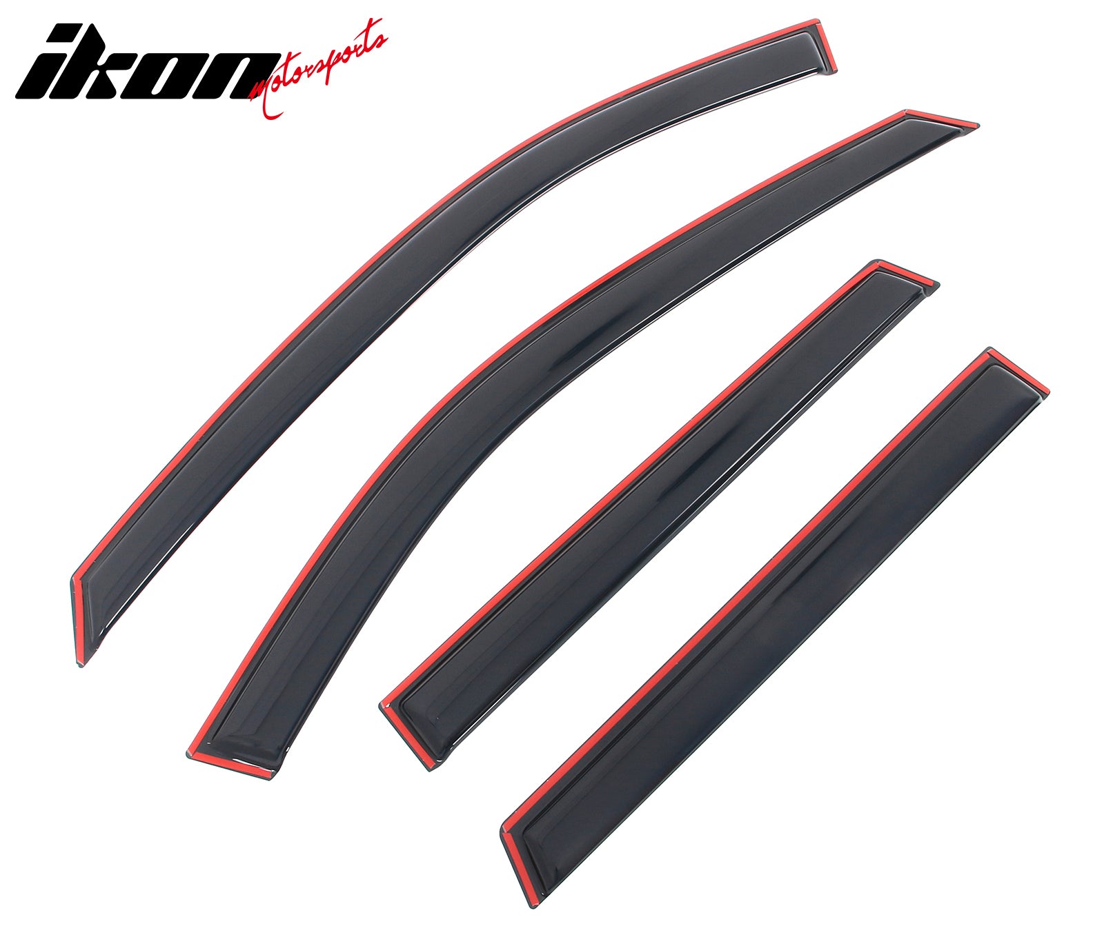 Fits 21-26 Nissan Rogue 4PCS In-channel Window Visors Side Rain Sun Vent Shade