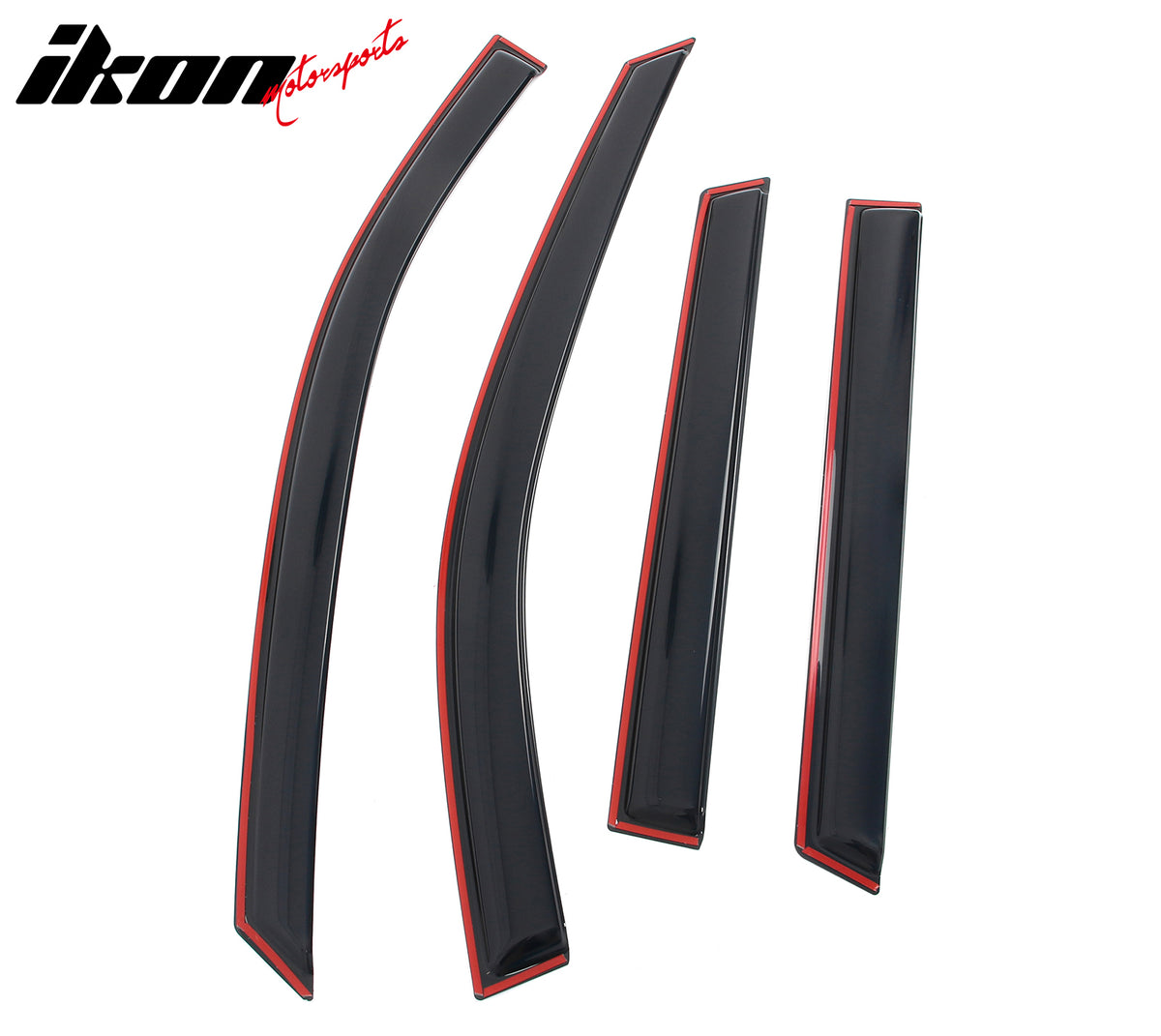 Fits 21-26 Nissan Rogue 4PCS In-channel Window Visors Side Rain Sun Vent Shade
