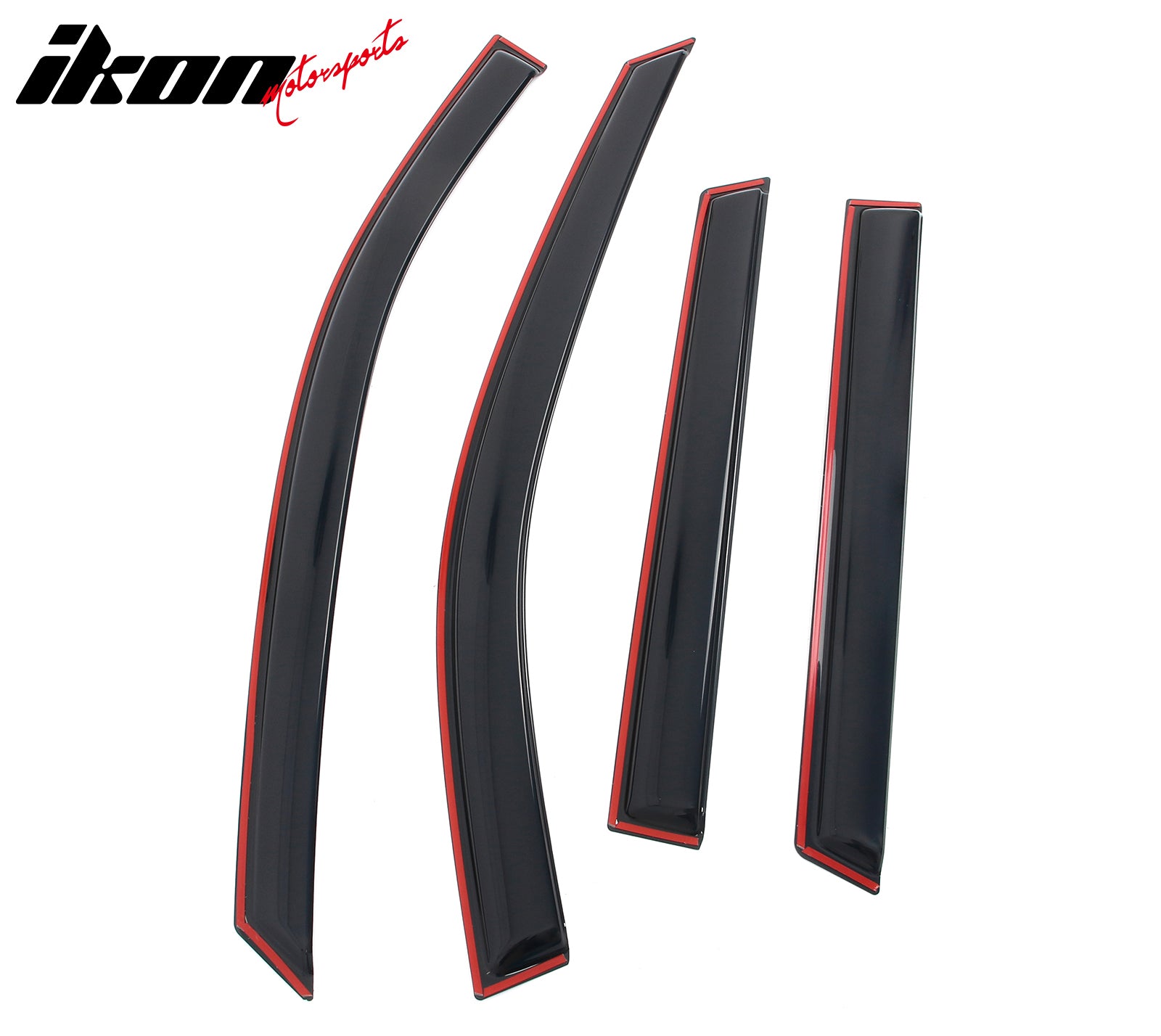 Fits 21-26 Nissan Rogue 4PCS In-channel Window Visors Side Rain Sun Vent Shade