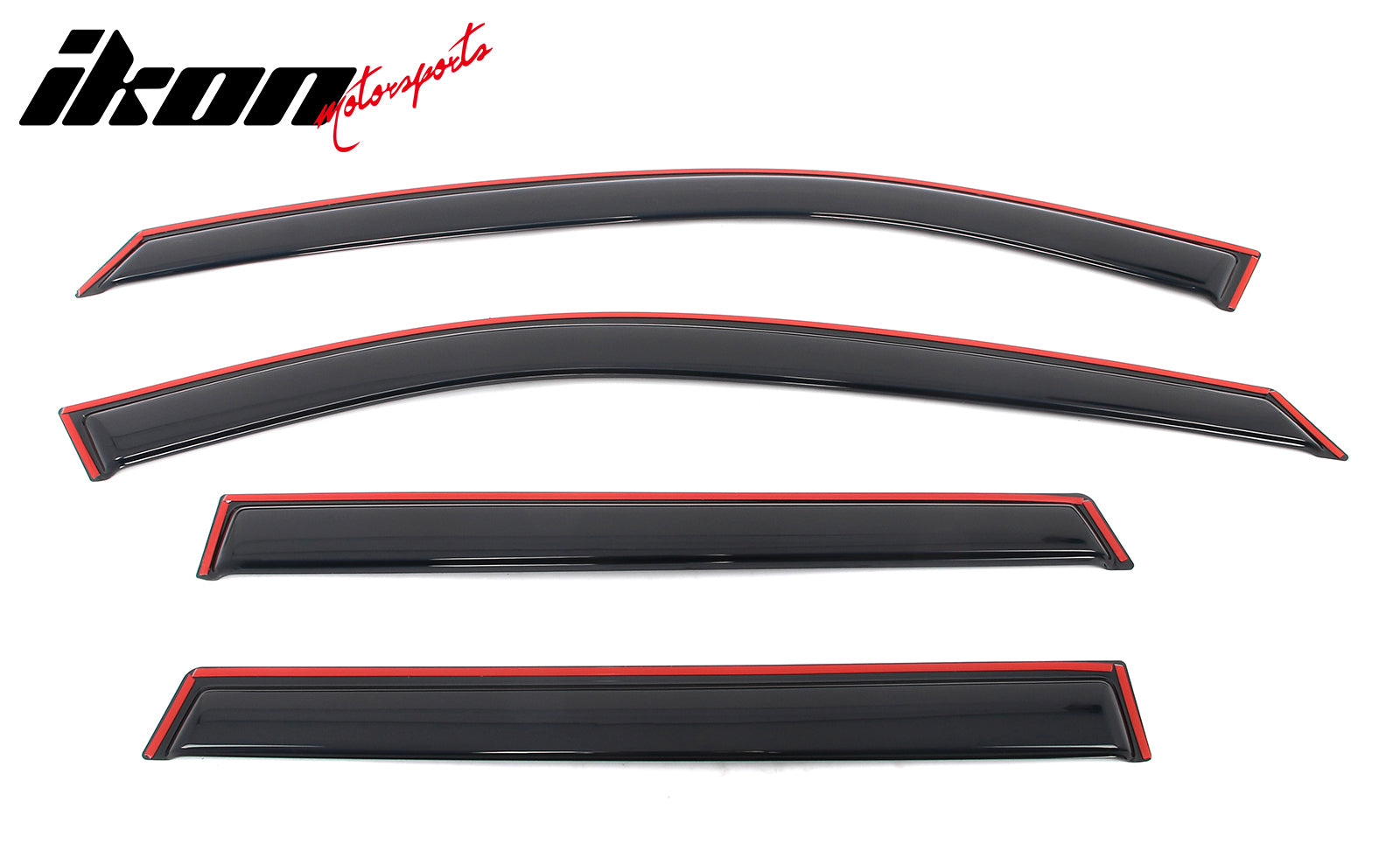 Fits 21-26 Nissan Rogue 4PCS In-channel Window Visors Side Rain Sun Vent Shade