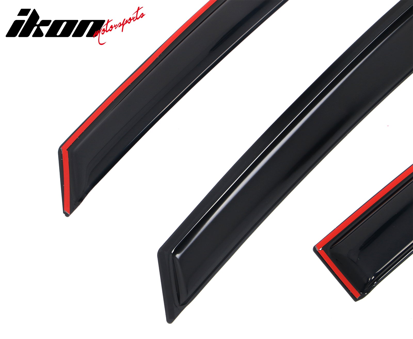 ディアブロ用アクリルサイドウインドウ Fits 21-26 Nissan Rogue 4PCS In-channel Window Visors Side Rain