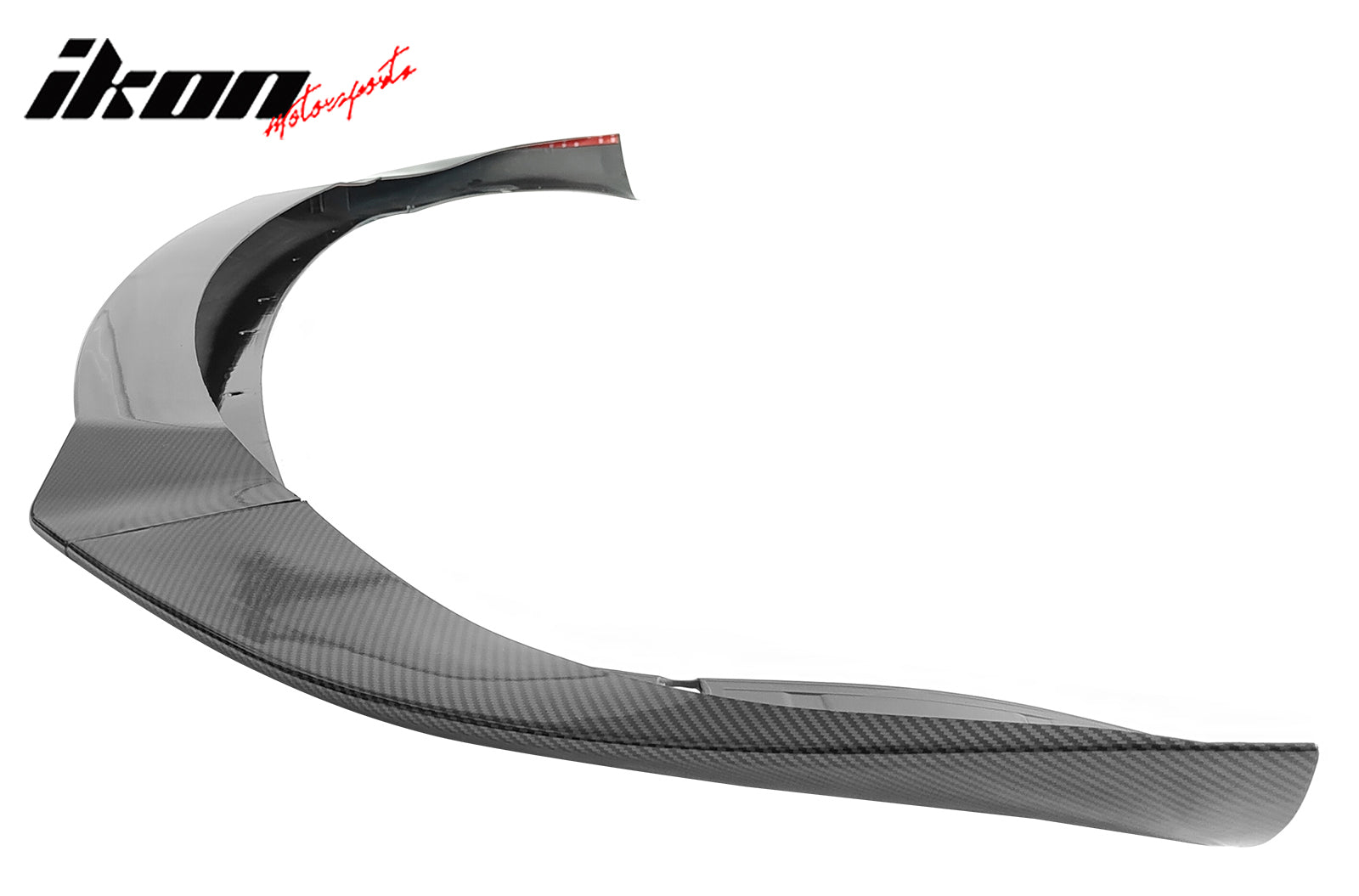 Fits 21-25 Tesla Model S Track Pack Style Front Bumper Lip Carbon Fiber Print