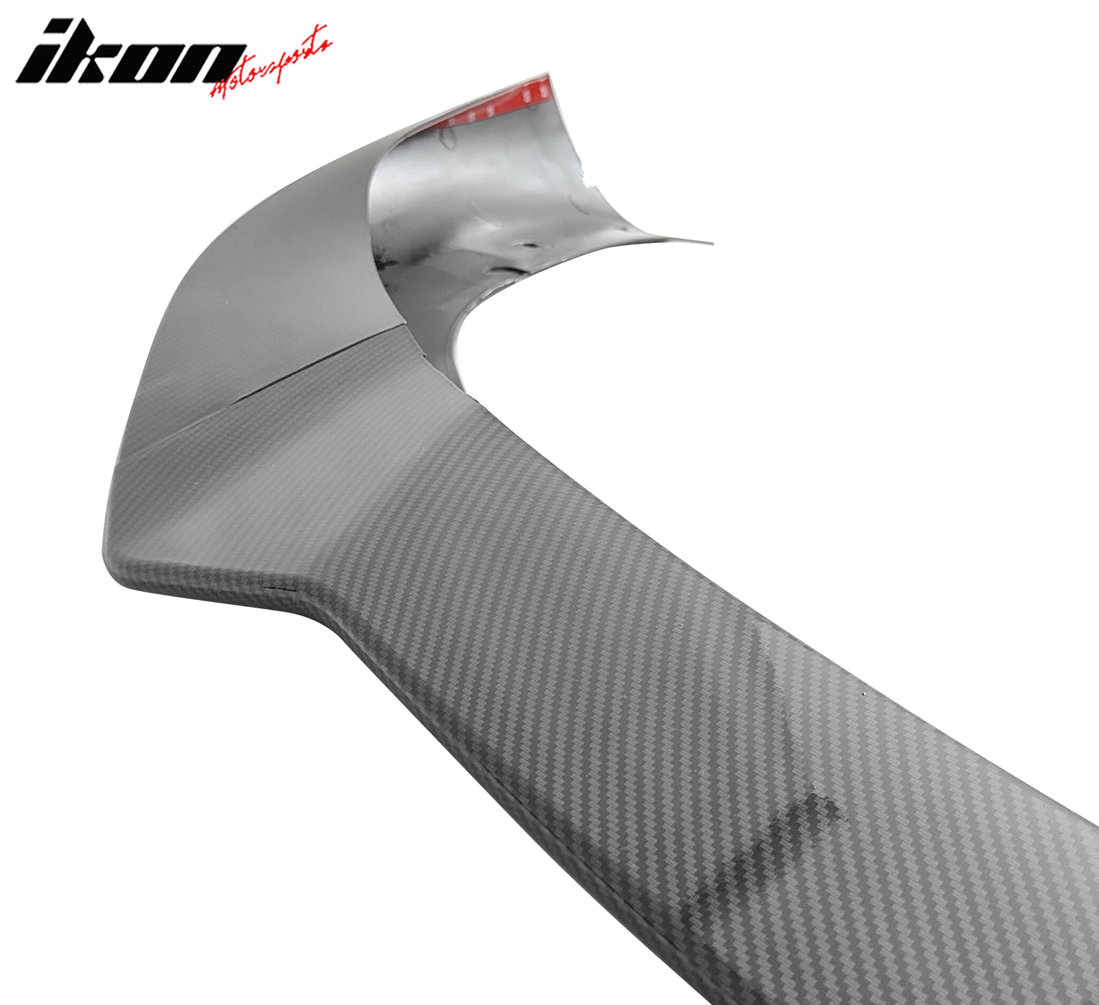 Fits 21-25 Tesla Model S Track Pack Style Front Bumper Lip Carbon Fiber Print