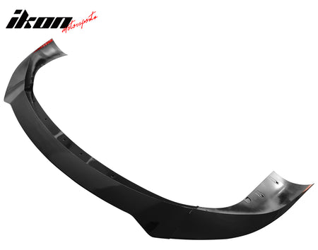 Fits 21-25 Tesla Model S Track Pack Style Front Bumper Lip Gloss Black 3PC Kit