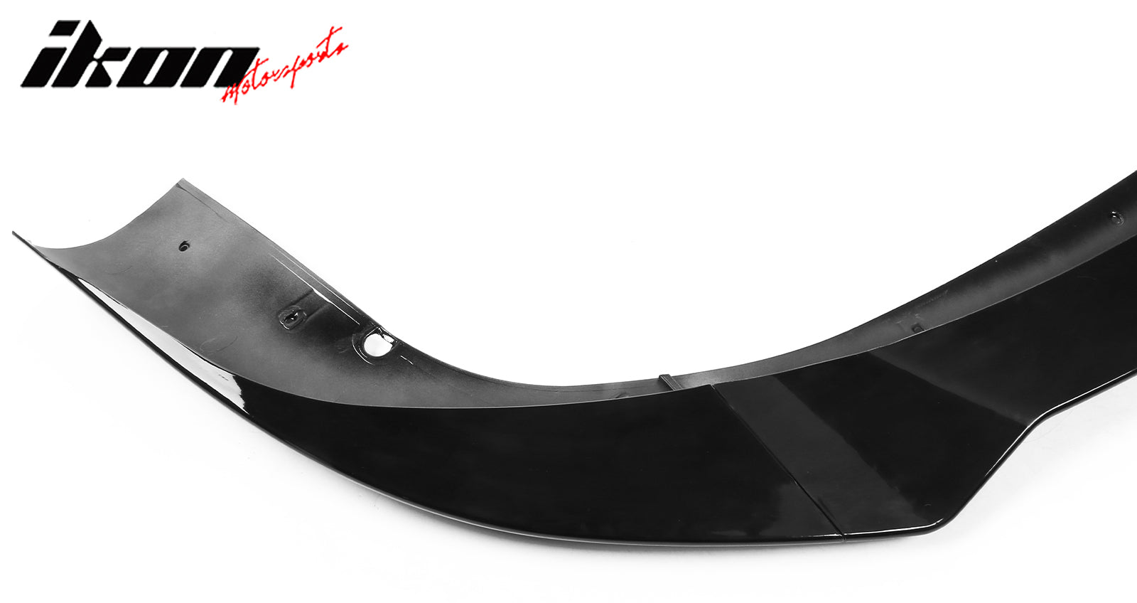 Fits 21-25 Tesla Model S Track Pack Style Front Bumper Lip Gloss Black 3PC Kit