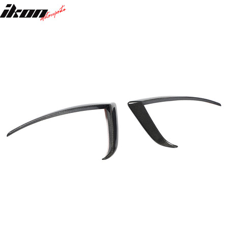 For 21-25 Tesla Model S Revozport Carbon Fiber Front Bumper Canard Splitter 2PCS