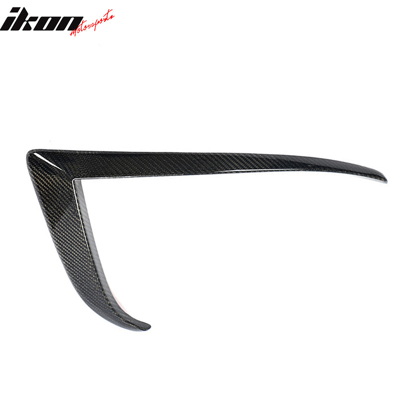 For 21-25 Tesla Model S Revozport Carbon Fiber Front Bumper Canard Splitter 2PCS