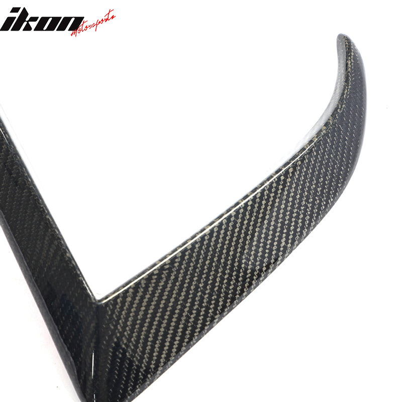 For 21-25 Tesla Model S Revozport Carbon Fiber Front Bumper Canard Splitter 2PCS