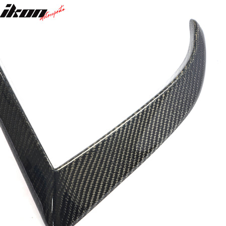 For 21-25 Tesla Model S Revozport Carbon Fiber Front Bumper Canard Splitter 2PCS